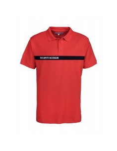 Polo sécurité incendie
 Couleur-ROUGE Taille-XL