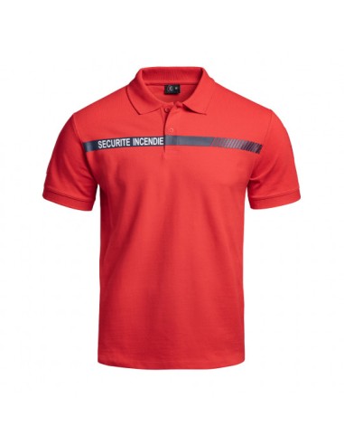 Polo SÉCU-ONE Sécurité Incendie rouge
