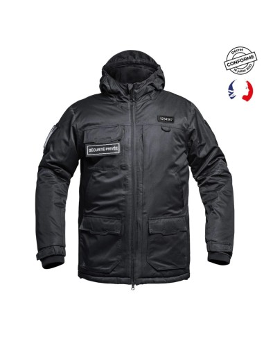 Parka Hardshell SÉCUONE WF 150 flap Sécurité noir