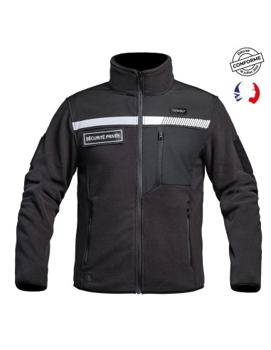 Veste Polaire SÉCUONE HVTAPE Sécurité noir