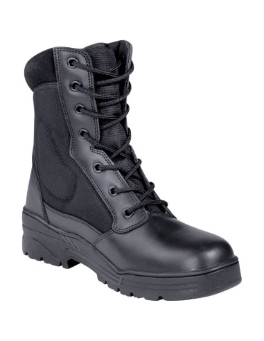 Chaussures rangers megatech noir - avec coque de protection et sans zip - confortable et résistante