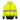 Sweat Hi-Vis bicolore zippé à capuche
